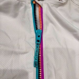 Athleta zip up Hoodie and Nike shorts